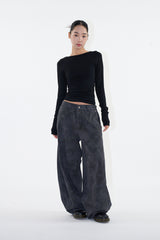 Mora paisley curved pants