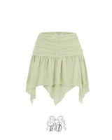 [♡MADE♡ / new] lavendia blur shirring SK