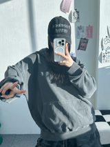 デイリーピグメントオーバーフーディー🩶🤎❤ - 5 カラーズ