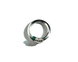 リニングリングシルバー (green onyx)