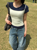 カービークラックカーブドデニムパンツ (1c)