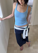 FOLDING CROP CAPRI PANTS (2color)