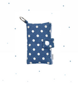 comfy wallet - dot denim