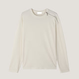 ASCLO Shoulder Zipper Rib T Shirt (3color)