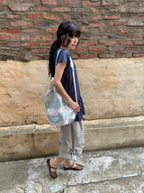 Akio Parachute Roll-up Capri Bermuda Pants