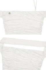 FAIRY HALTER TOP white
