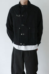 buckle neck field jacket