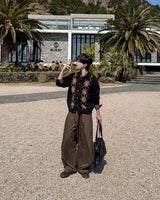 Riden Side Pintuck Wide Slacks