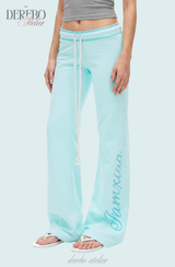 Mint lettering long good fit casual pants 