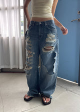 SUN DAMAGE WIDE PANTS (S-L)