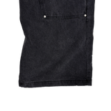 zipper carpenter double-knee pants