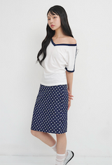 Darlene Mid Skirt Navy