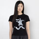 Twister Rockstar Angel Tシャツ - ブラック