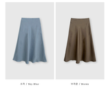 Voile Flare Satin Skirt / 6 Colors