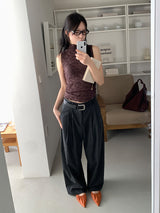 STRIPE TWILL BALLOON SLACKS (2C)