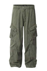 Multi Pocket Wide Cargo Pants