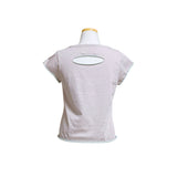 (4color) Damaged U-Neck Layer Contrast Tee
