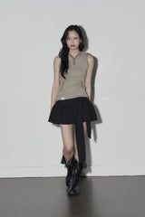 hd stripe top (khaki)