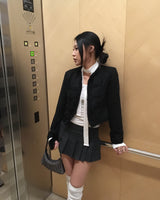 ローチェックボタンスカート