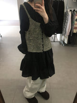 ベルボカシニットベスト (2color)