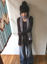 26SS★ [BAONHAUS] Latte Flower Over Long Sleeve Tee