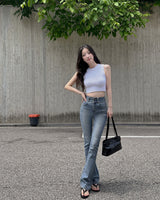 Aprin buckle shoulder bag