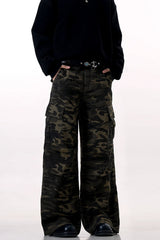 Winter Camo Multi-Pocket Cargo Pants