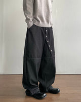 Obi Button Denim Pants