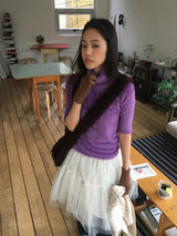 ウィンクル 七分袖タートルネックTシャツ (2 Colors)