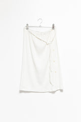 mild ribbed button midi skirt(3colors)