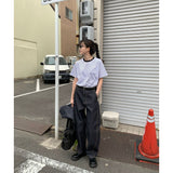 スローアンストライプTシャツ