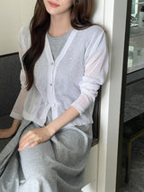 Lovis V-Neck Linen Cardigan