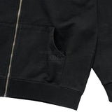 24FW ベーシックバイオウォッシングフーディージップアップ ブラック【セットアップアイテムあり】