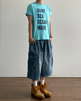 ミックス プリンティング ショートスリーブ Tシャツ