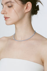 Silver925_ポイントバタフライ_ネックレス (Black,Blue)