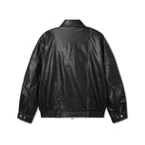 Washing big pocket leather jacket