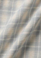 Peeky check shirt_skyblue