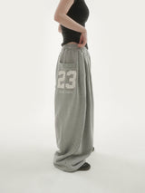 Bold 23embroidery sweat pants -3C
