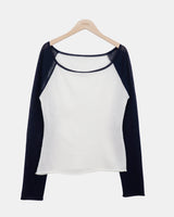 Tarom Raglan Long-Sleeve Knit Top