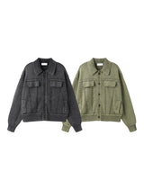 エンミックトラッカーワッシュドカーディガン 2C
