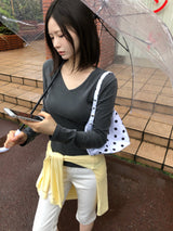 [ORIGINAL] Tika Pigment V-Neck Long-Sleeve T-Shirt