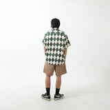 ARGYLE FUNK HALF SHIRTS GREEN