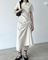 litily shirring nylon one-piece