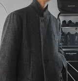 [Premium] ウールヘリンボーン2wayチェスターコート (2color)