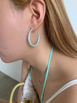Mint O ring earrings