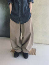 Loose Patch Washed Half Shirt 2C