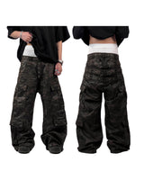 "Jordy" Waxed Multi-Layered Cargo Pants 