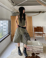 [U-BASIC] Tommy Basic Square Neck Sleeveless (+With Cup)