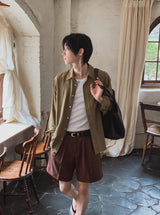 フレッシュリネン長袖シャツ