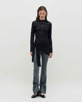 Sheer Layering Pants _ BROWN